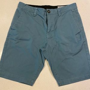 Volcom Frickin’ Modern Chino Shorts. Dusty blue. 32x19